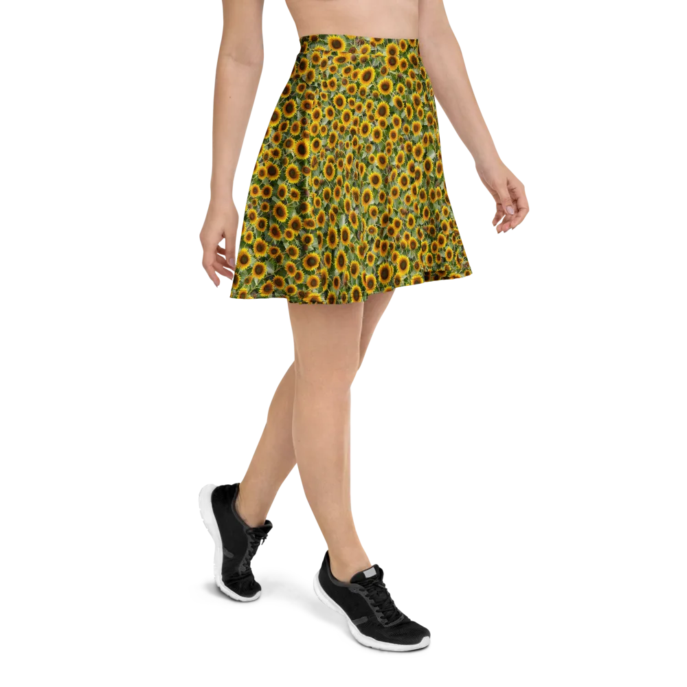 Sunflower Solstice on Skater Skirt — Right