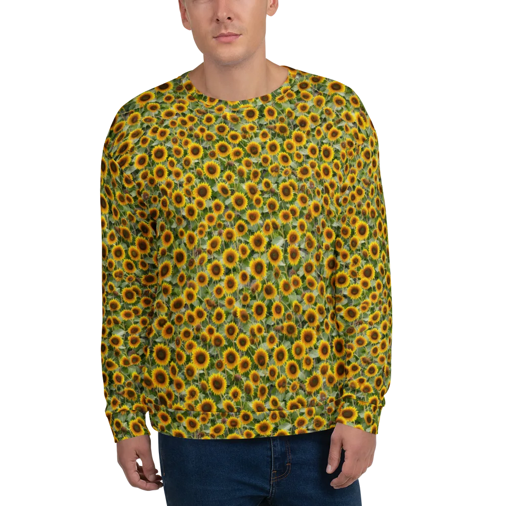 Sunflower Solstice on Sweatshirt — Front
