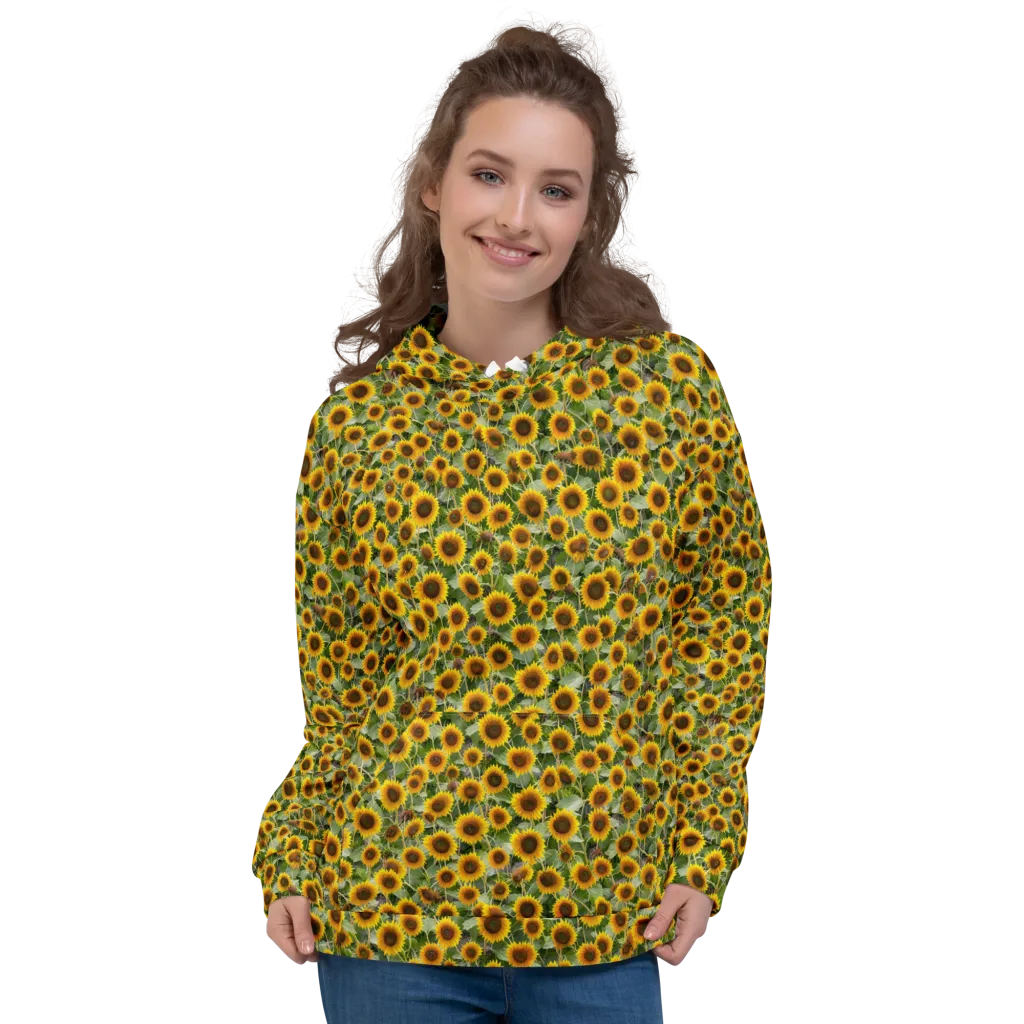 Sunflower Solstice on Hoodie — Front