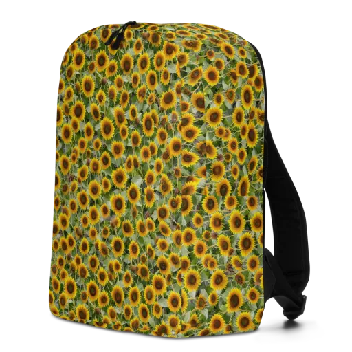 Sunflower Solstice on a Minimalist Backpack