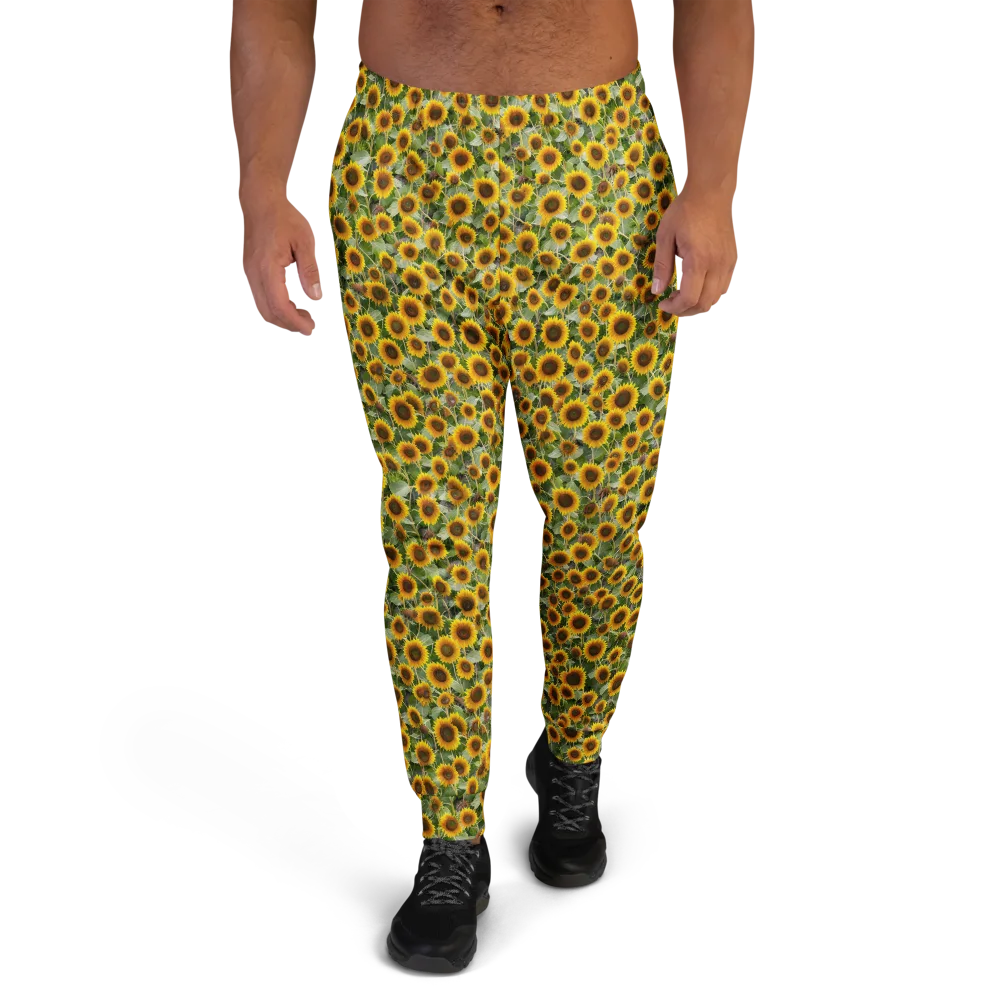 Sunflower Solstice on Men's Joggers — Front