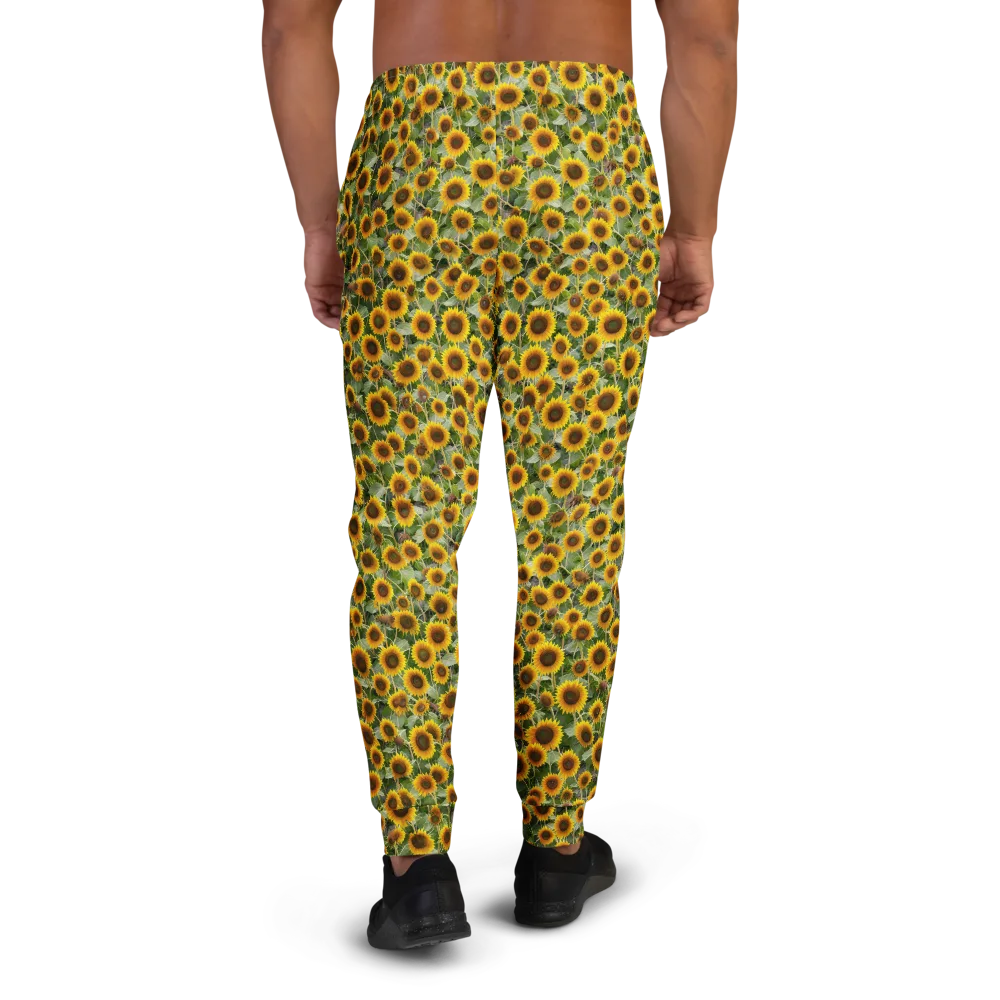 Sunflower Solstice on Men's Joggers — Back