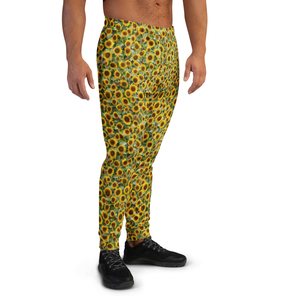 Sunflower Solstice on Men's Joggers — Right