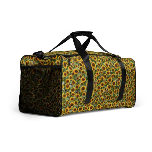 Sunflower Solstice on a Duffle Bag