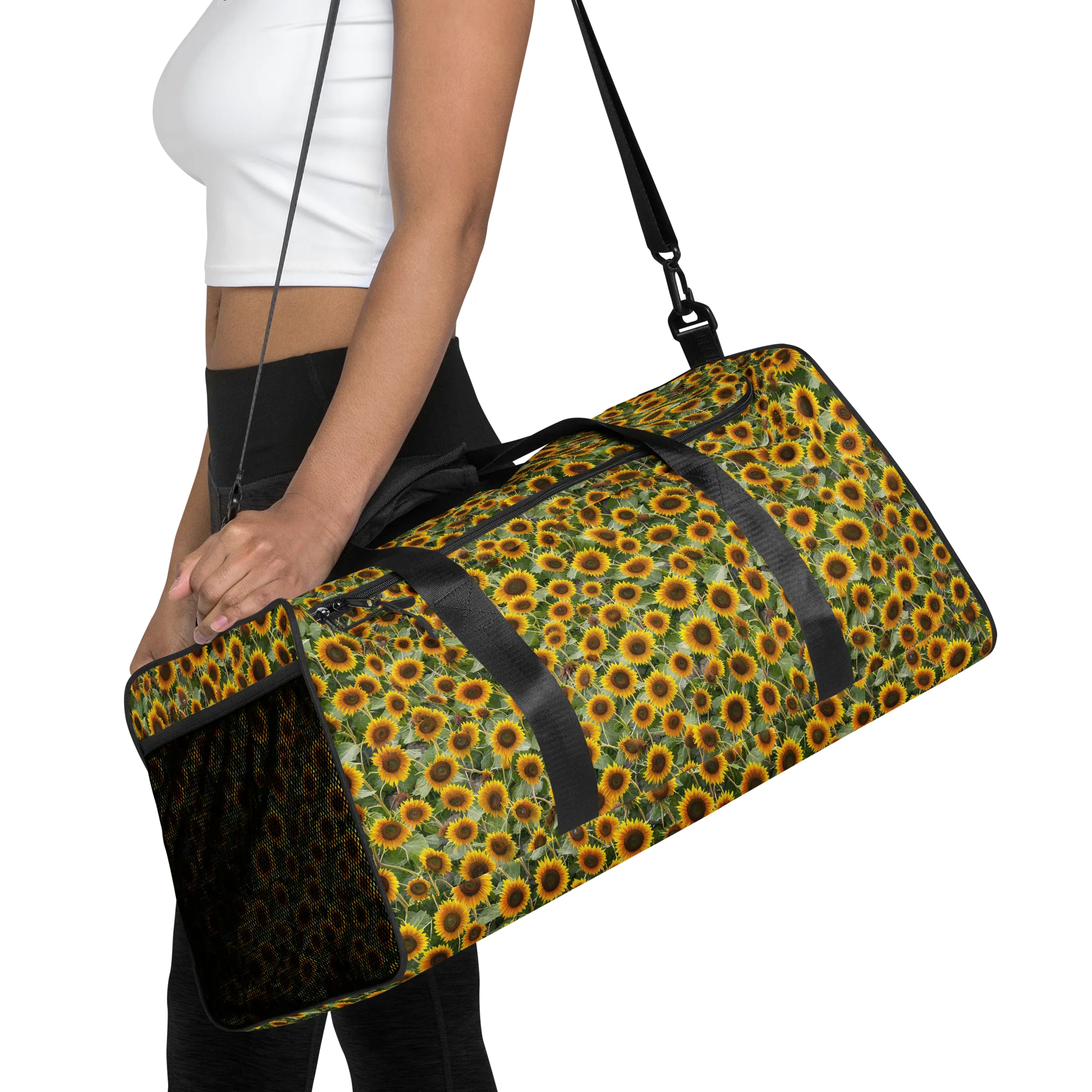 Sunflower Solstice on Duffle Bag — Front