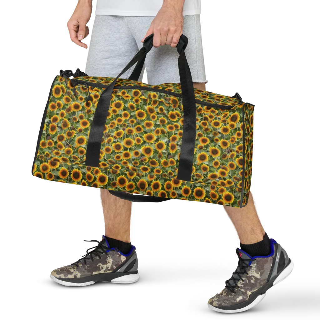 Sunflower Solstice on Duffle Bag — Front