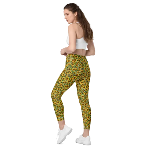 Sunflower Solstice on a Leggings with Pockets