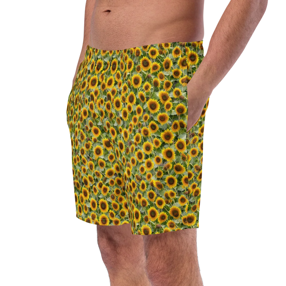 Sunflower Solstice on Swim Trunks — Left Front