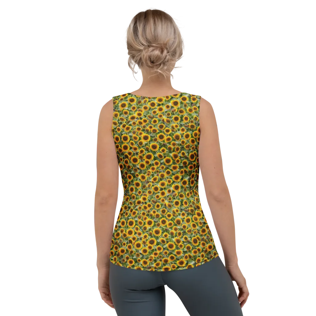 Sunflower Solstice on Women's Tank Top — Back