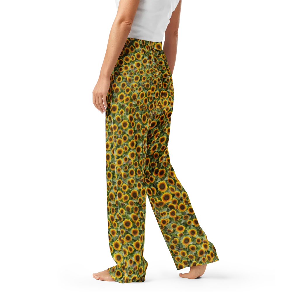 Sunflower Solstice on Women's Pajama Pants — Left