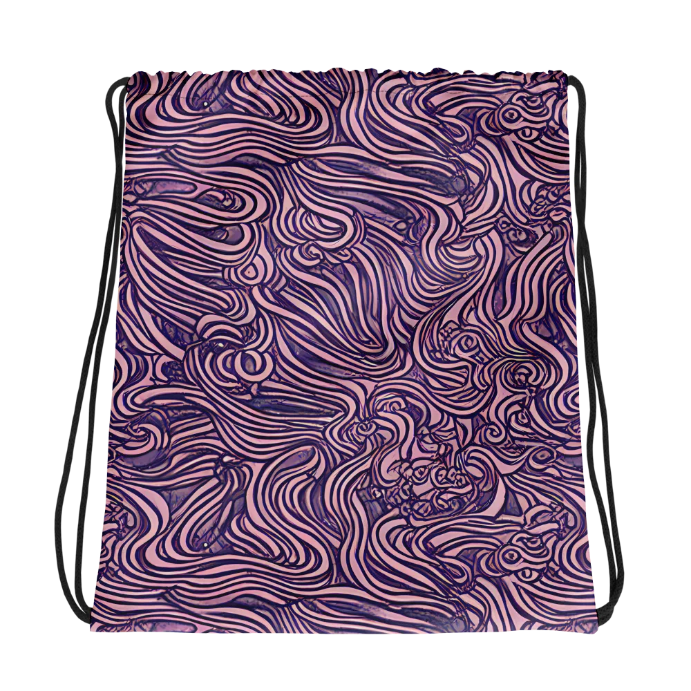 Lavender Labyrinth on Drawstring Bag — Photo