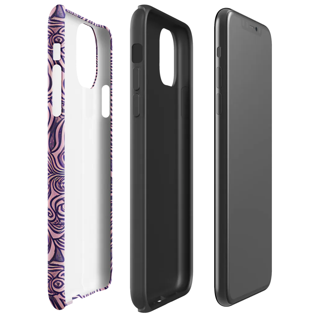 Lavender Labyrinth on Tough Case for iPhone® — Right