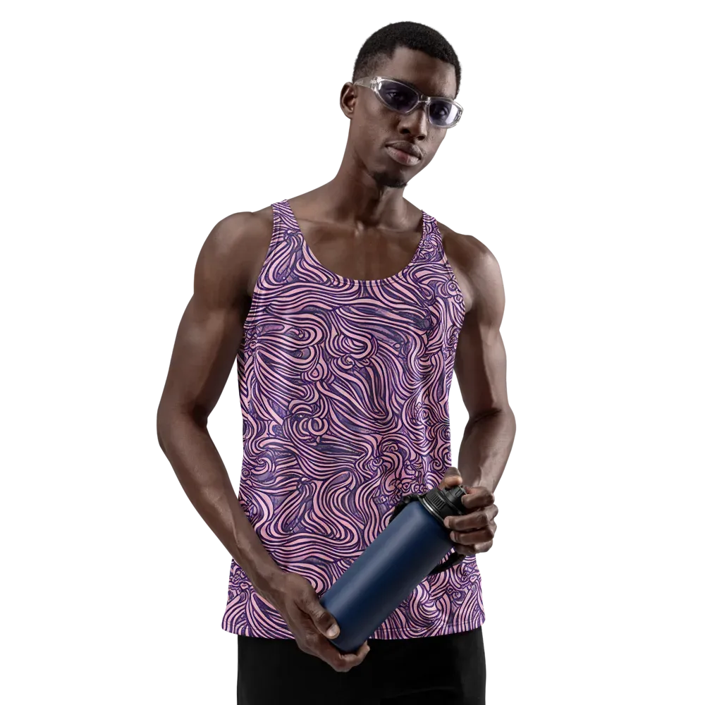 Lavender Labyrinth on Men's Tank Top — Front