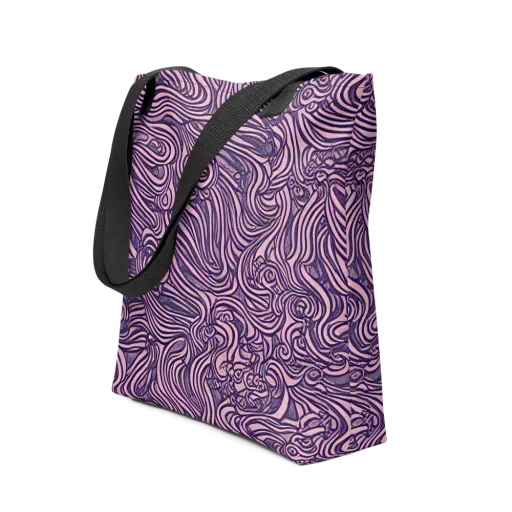 Lavender Labyrinth on a Tote Bag
