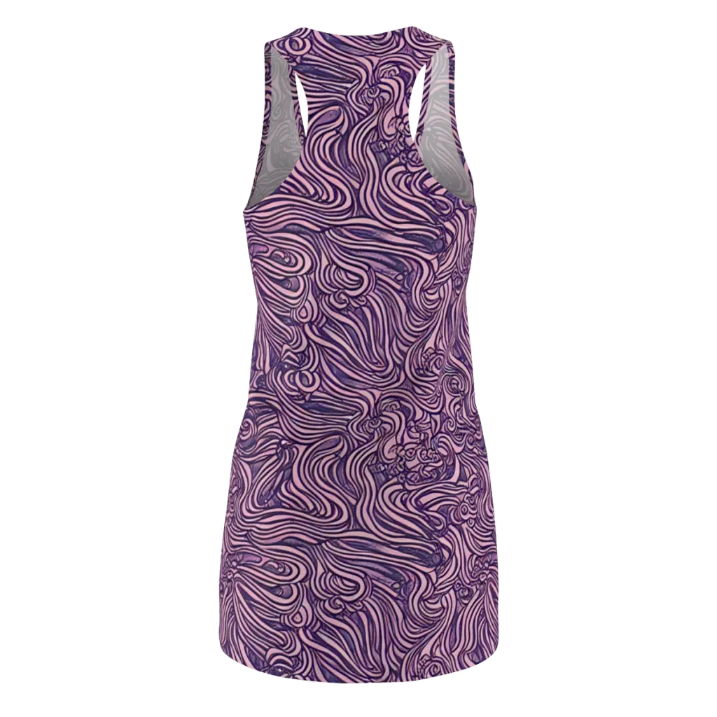Lavender Labyrinth on Racerback Dress — Back