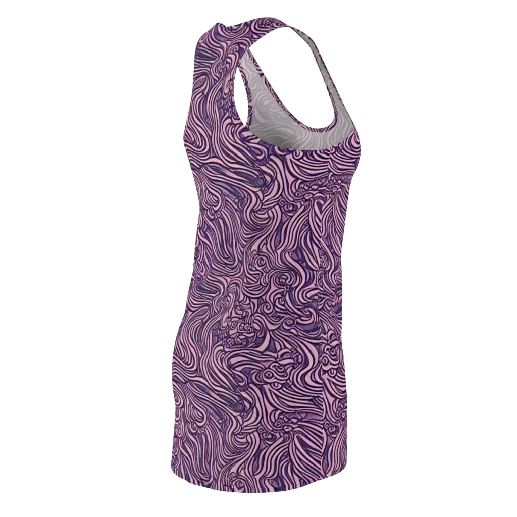 Lavender Labyrinth on Racerback Dress — Back Side