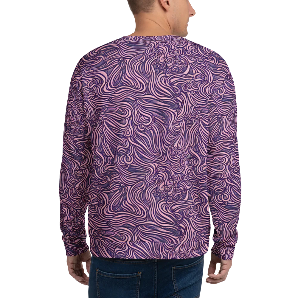 Lavender Labyrinth on Sweatshirt — Back