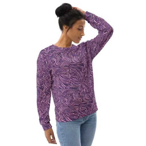 Lavender Labyrinth on a Sweatshirt