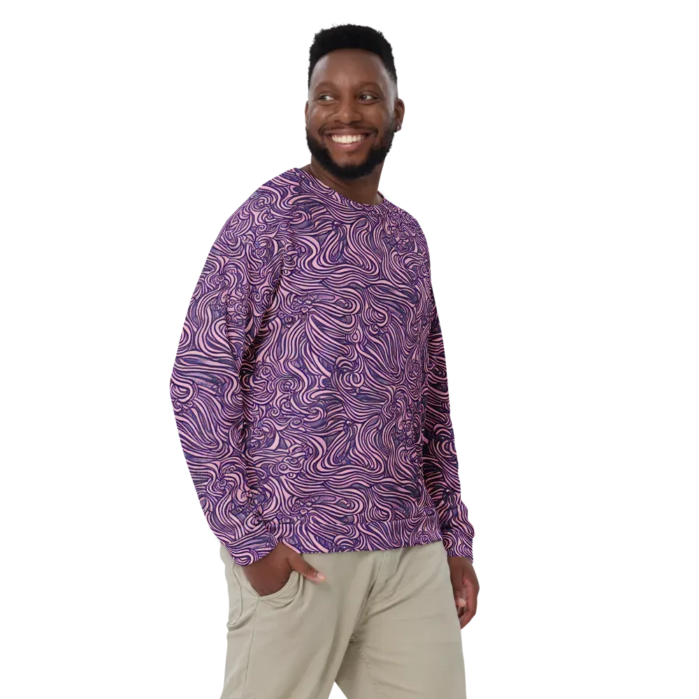 Lavender Labyrinth on Sweatshirt — Front