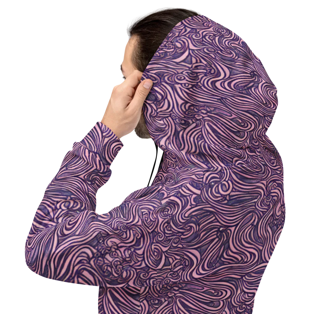 Lavender Labyrinth on Hoodie — Back
