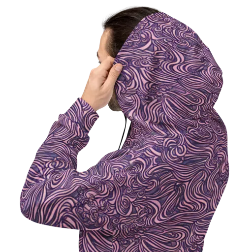 Lavender Labyrinth on a Hoodie