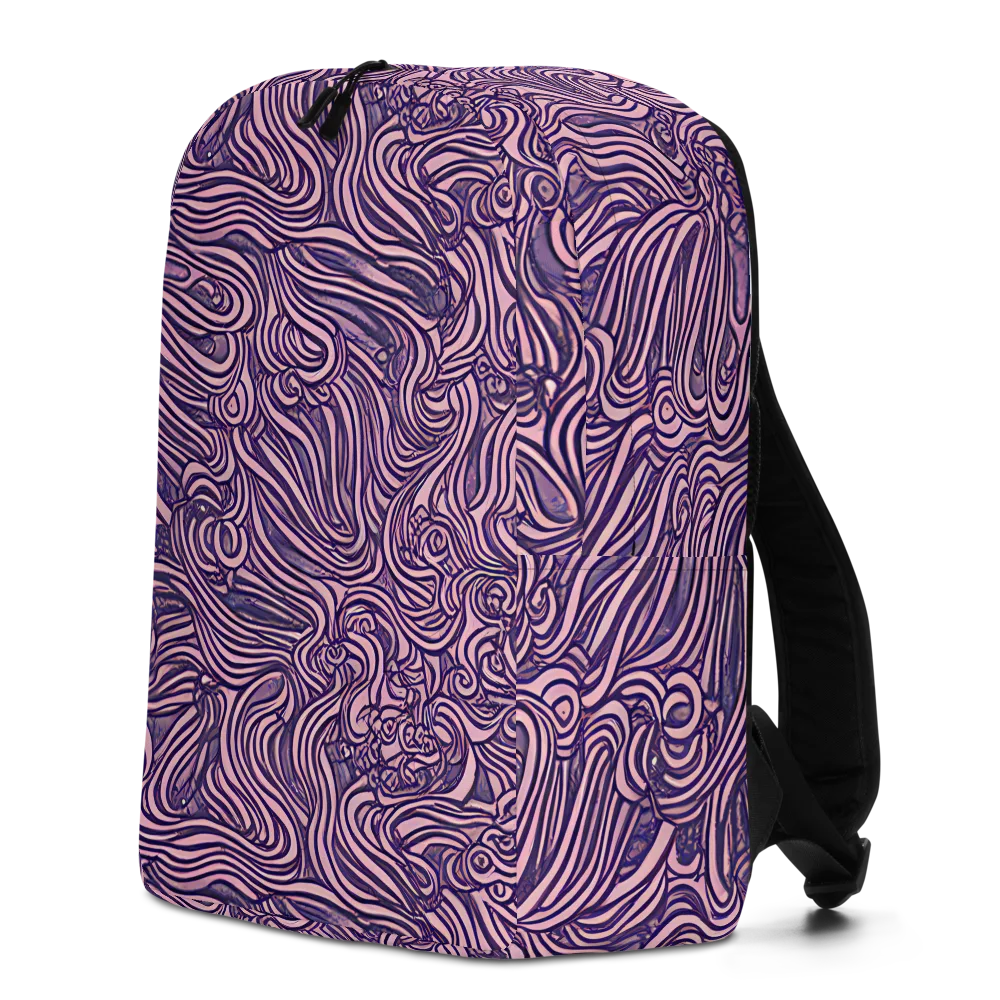 Lavender Labyrinth on Minimalist Backpack — Left