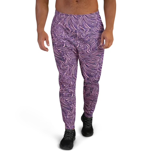 Lavender Labyrinth on a Men's Joggers