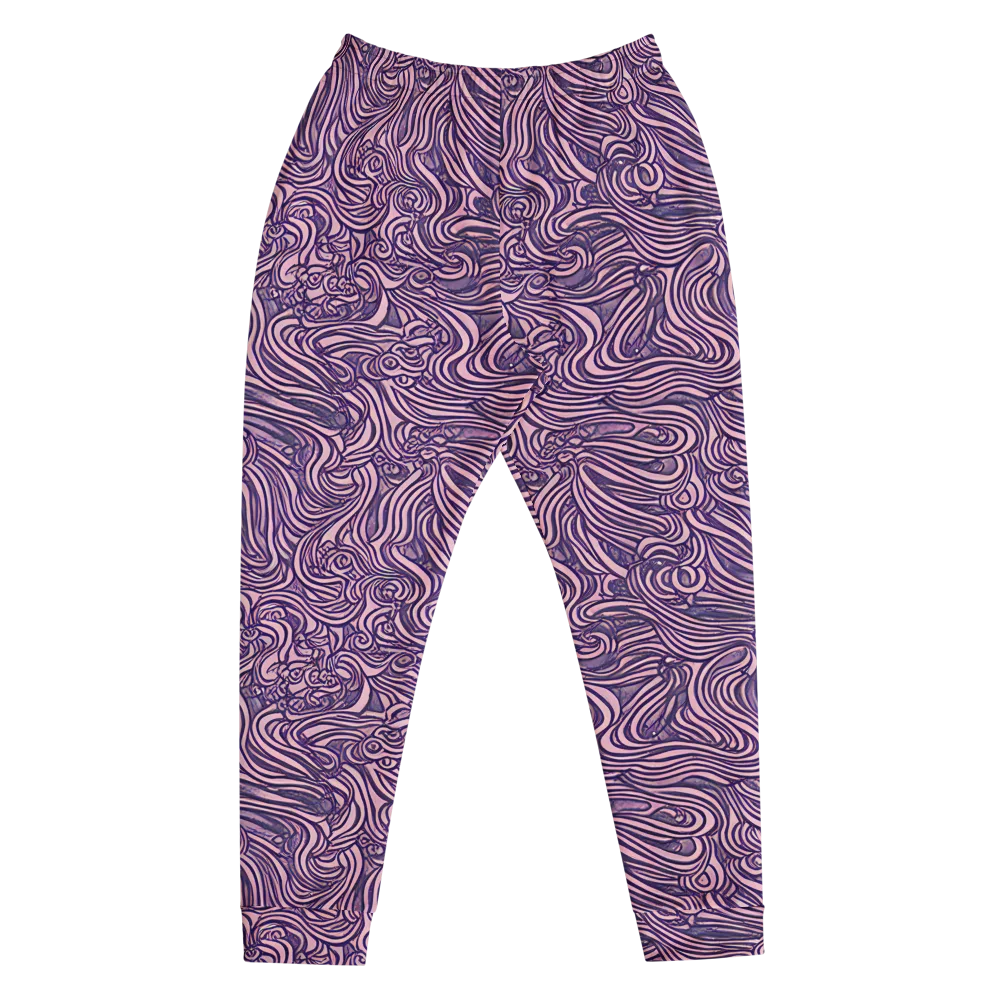 Lavender Labyrinth on Men's Joggers — Front