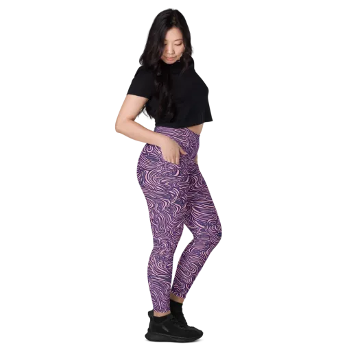 Lavender Labyrinth on a Leggings with Pockets