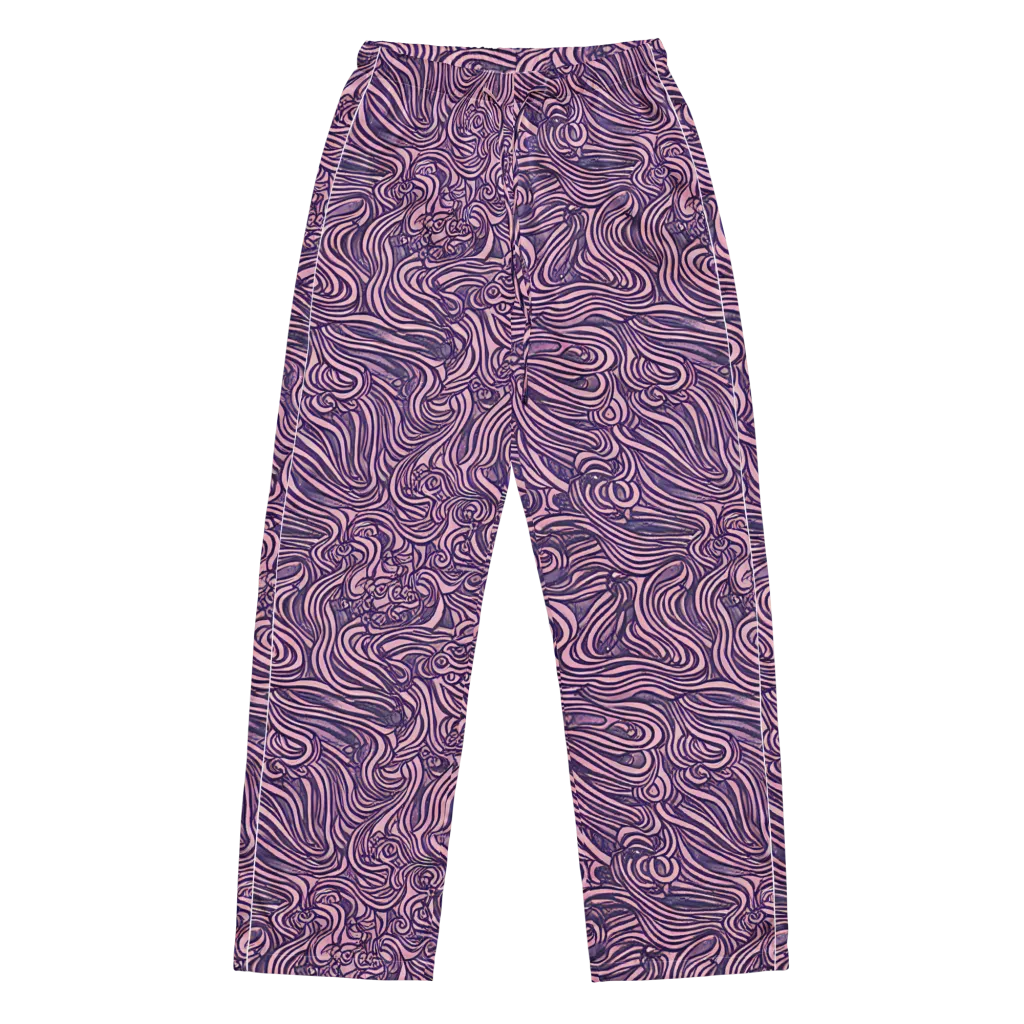 Lavender Labyrinth on Women's Pajama Pants — Front