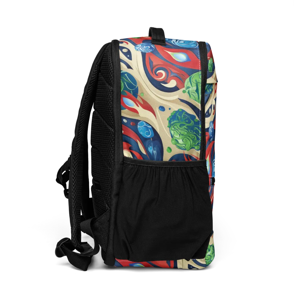 Cosmic Sgraffito on Utility Backpack — Right
