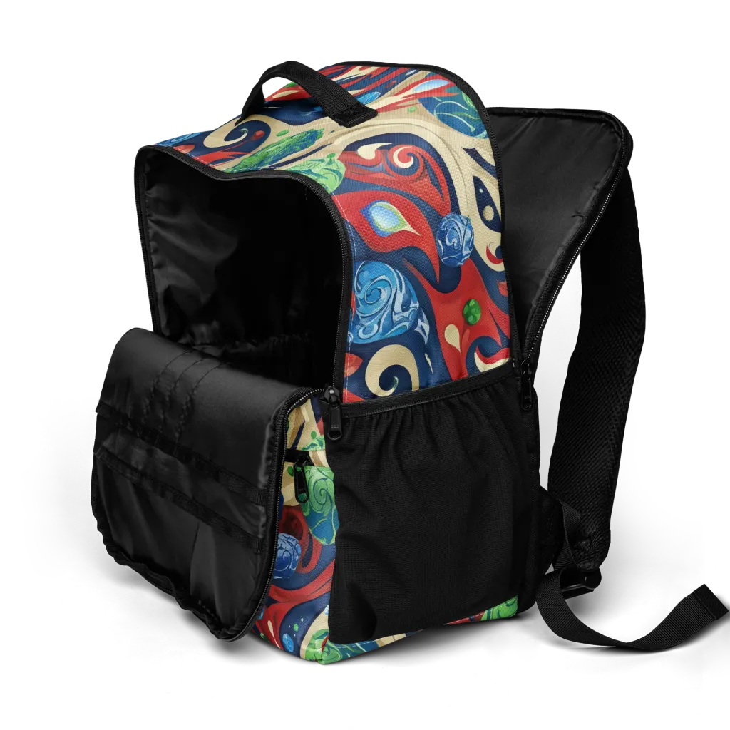 Cosmic Sgraffito on Utility Backpack — Product details 2
