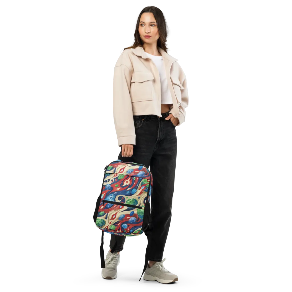 Cosmic Sgraffito on Utility Backpack — Front