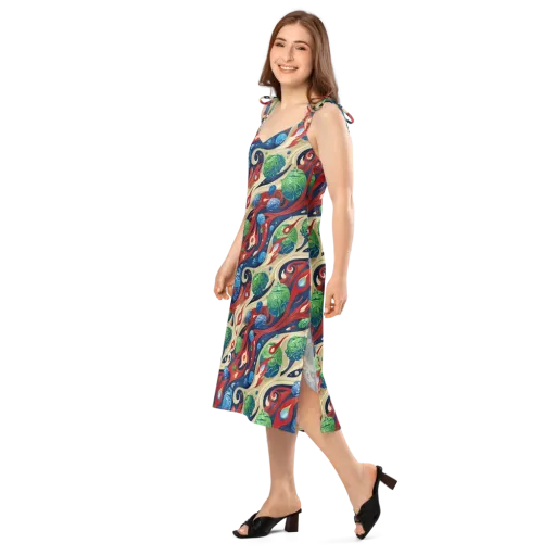 Cosmic Sgraffito on a Slip Dress
