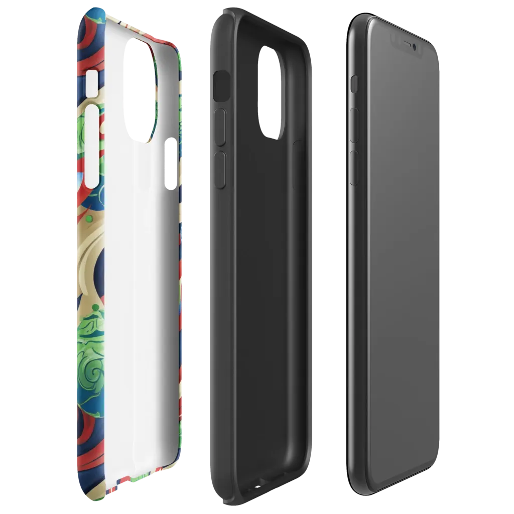 Cosmic Sgraffito on Tough Case for iPhone® — Right