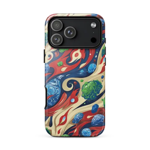 Cosmic Sgraffito on a Tough Case for iPhone®