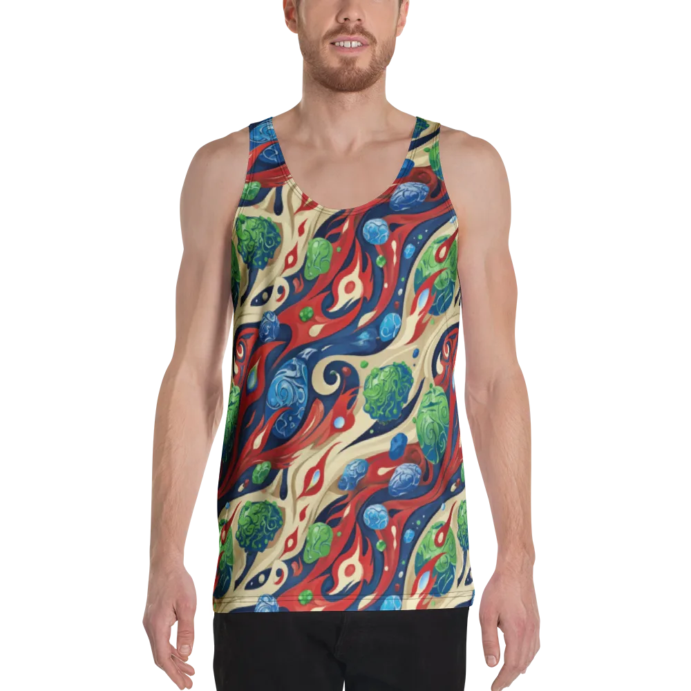 Cosmic Sgraffito on Men's Tank Top — Front