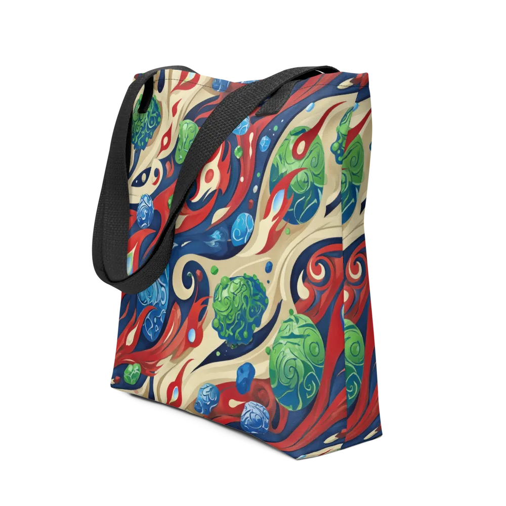 Cosmic Sgraffito on Tote Bag — Front