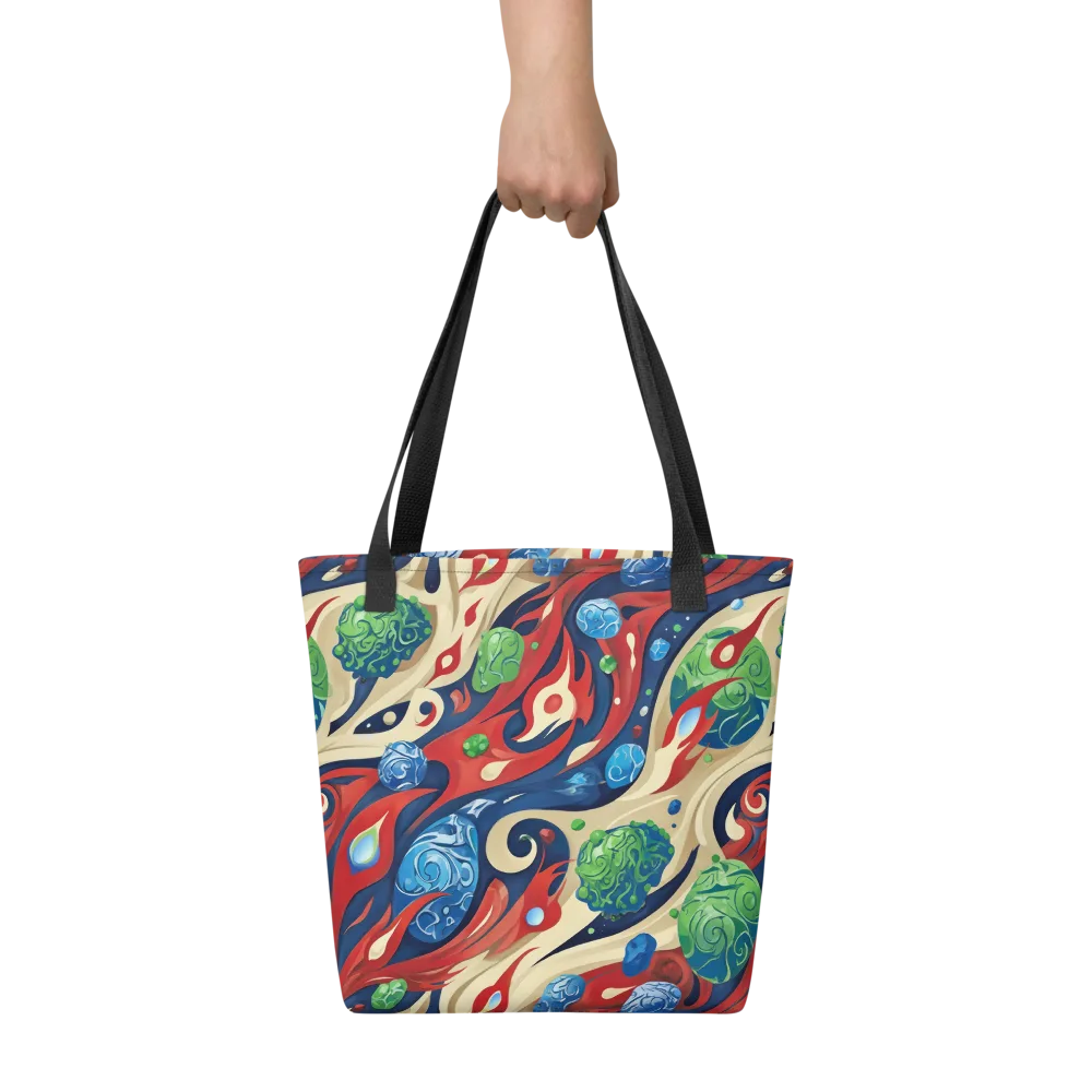 Cosmic Sgraffito on Tote Bag — Front