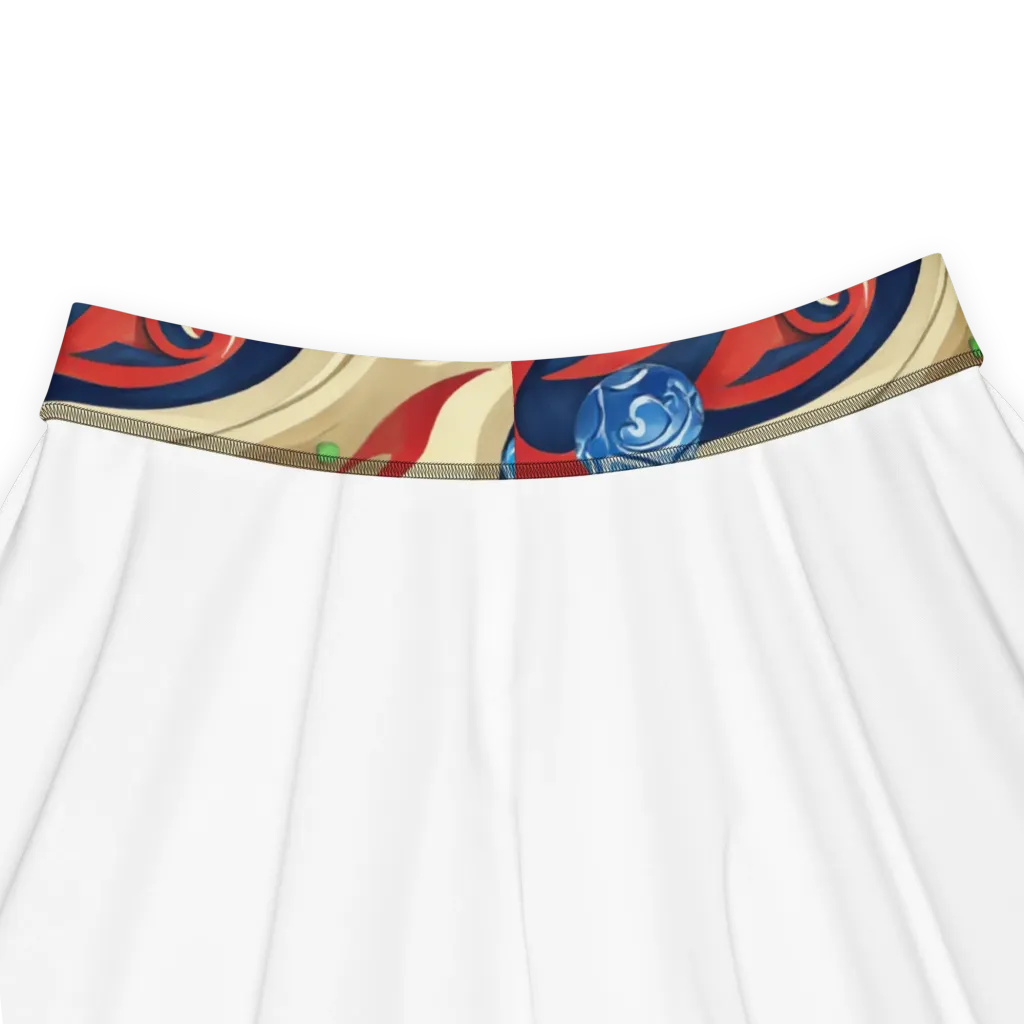 Cosmic Sgraffito on Skater Skirt — Product details