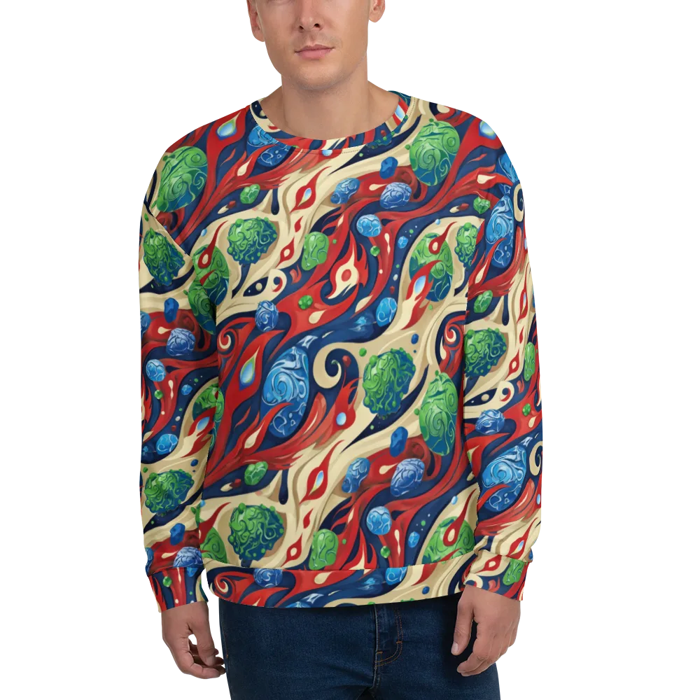 Cosmic Sgraffito on Sweatshirt — Front
