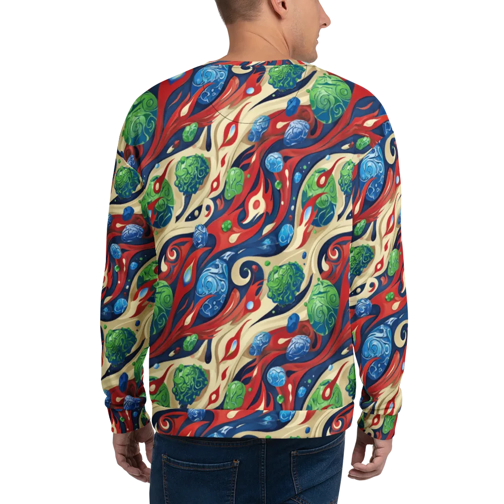 Cosmic Sgraffito on Sweatshirt — Back