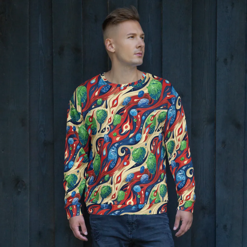 Cosmic Sgraffito on Sweatshirt — Front