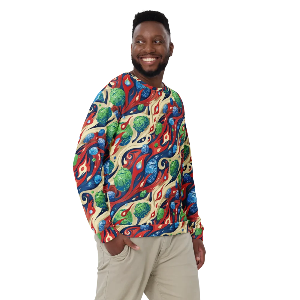 Cosmic Sgraffito on Sweatshirt — Front