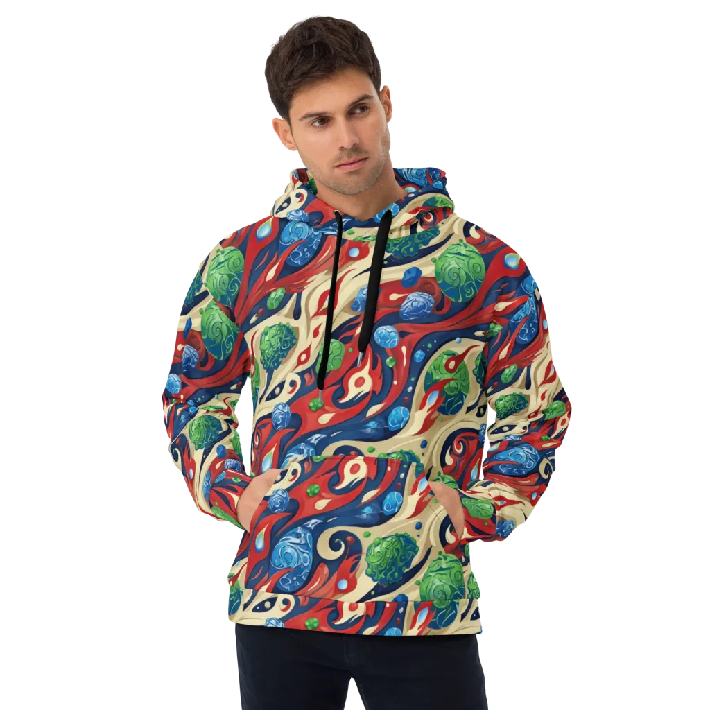 Cosmic Sgraffito on Hoodie — Front