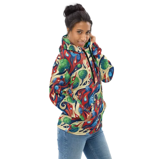 Cosmic Sgraffito on a Hoodie
