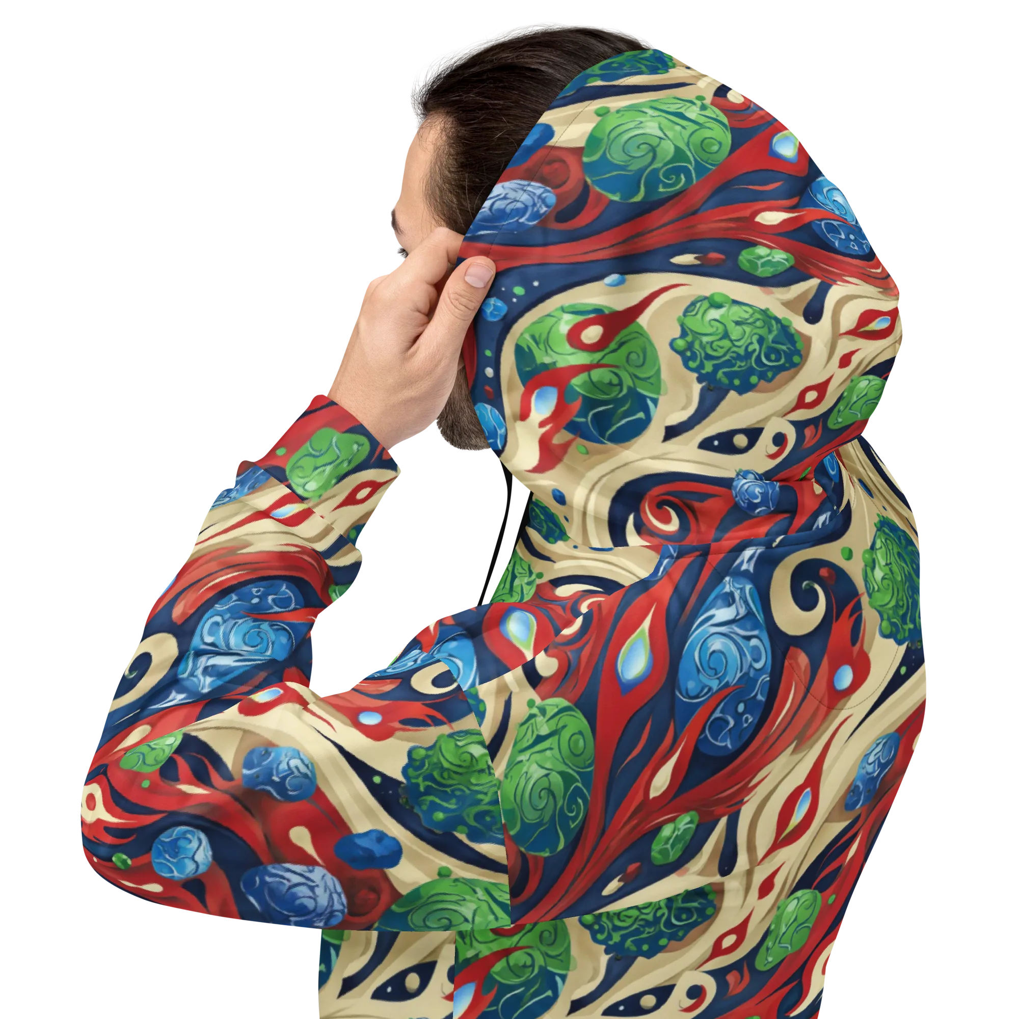 Cosmic Sgraffito on Hoodie — Back