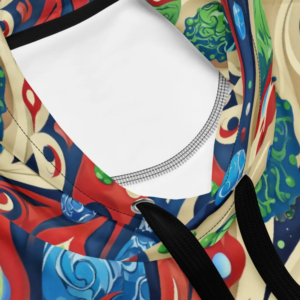 Cosmic Sgraffito on Hoodie — Product details 2