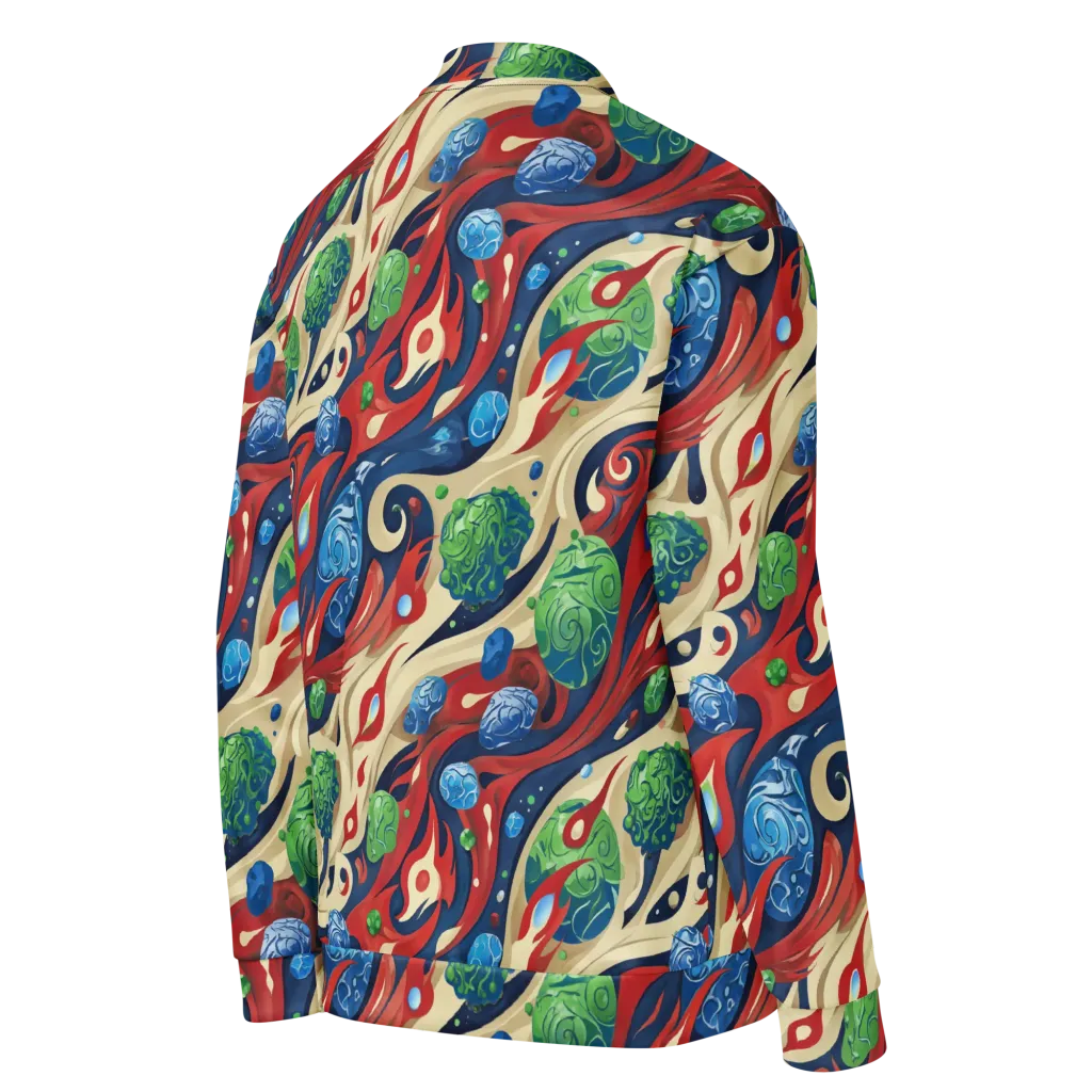 Cosmic Sgraffito on Bomber Jacket — Right Back