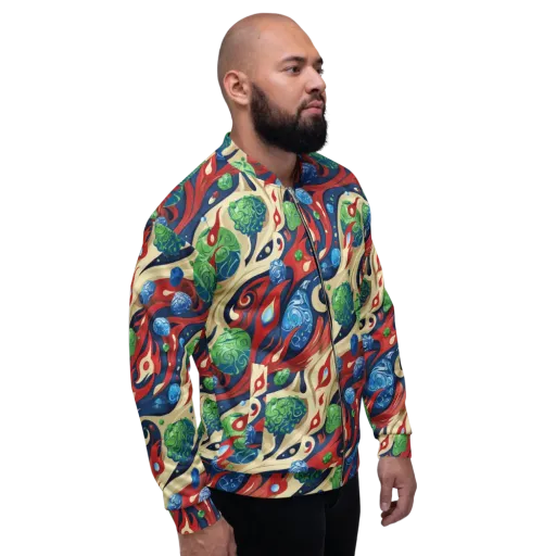 Cosmic Sgraffito on a Bomber Jacket